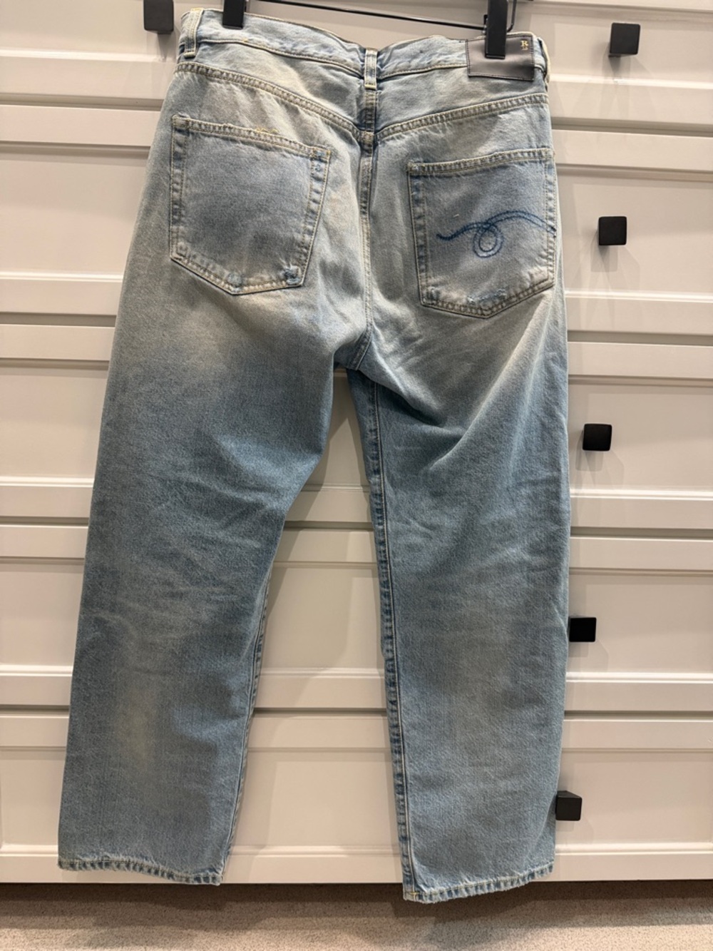R13 Easton Blue Boyfriend Jeans - Picture 2 of 4